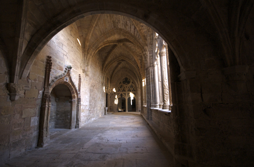 Galeria claustro con estrada a la sala capitular de Vallbona